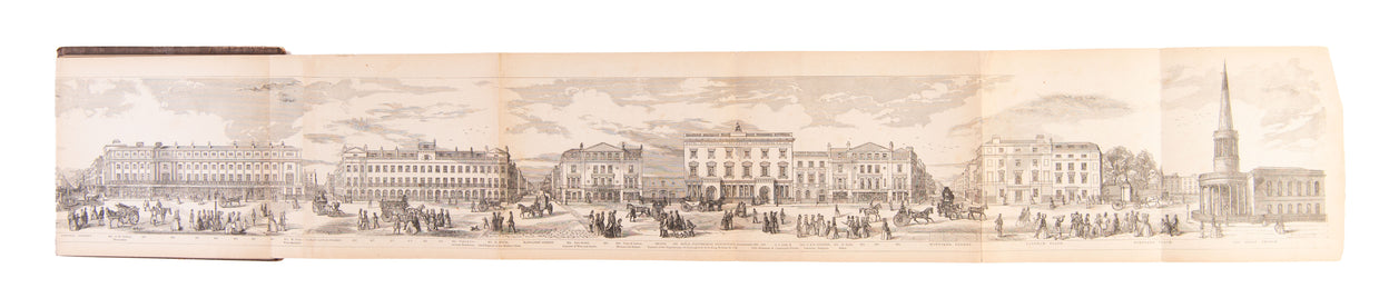 Grand Architectural Panorama Of London Regent Street to Westminster Abbey from original drawings made expressly for the work ...