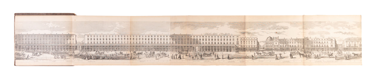 Grand Architectural Panorama Of London Regent Street to Westminster Abbey from original drawings made expressly for the work ...