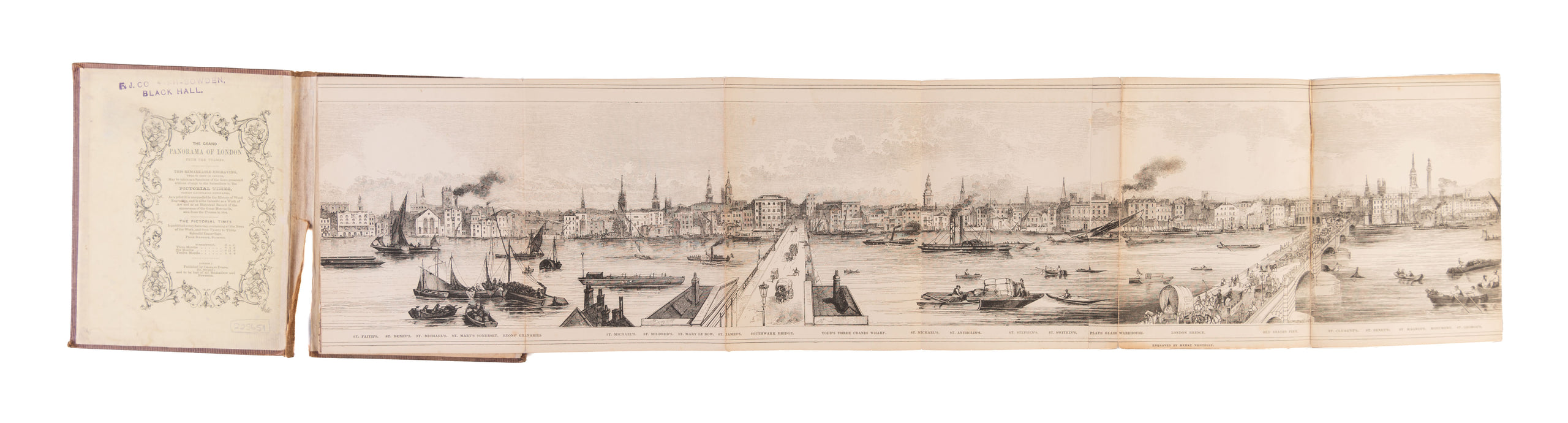 The Grand Panorama of London from the Thames ...