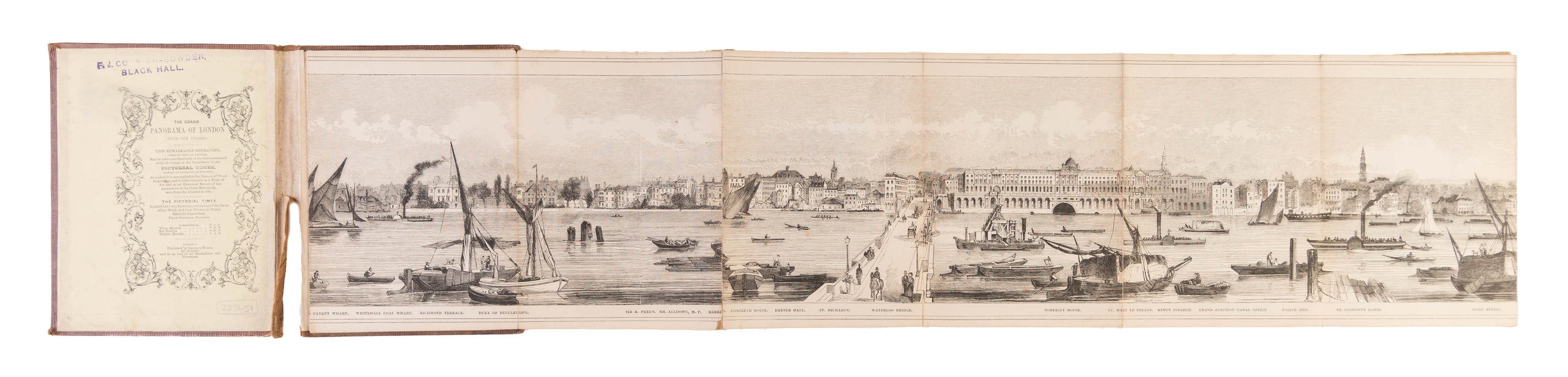 The Grand Panorama of London from the Thames ...