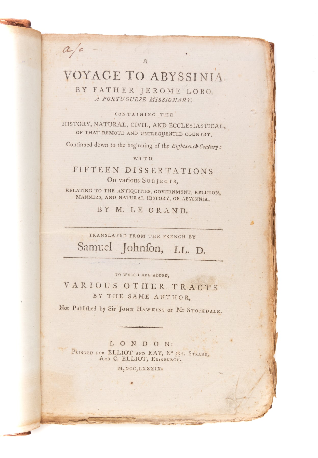 A Voyage to Abyssinia,