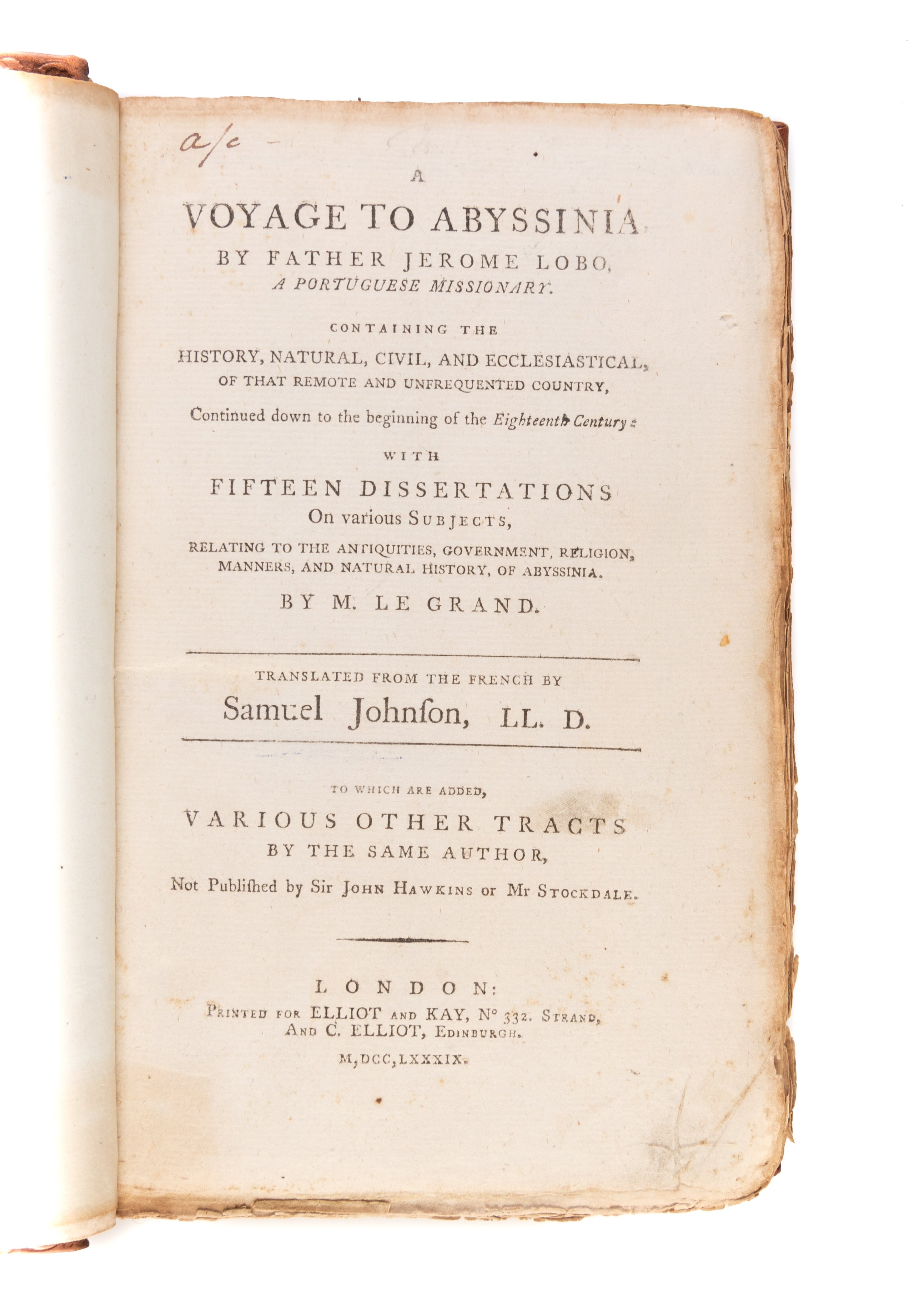 A Voyage to Abyssinia,