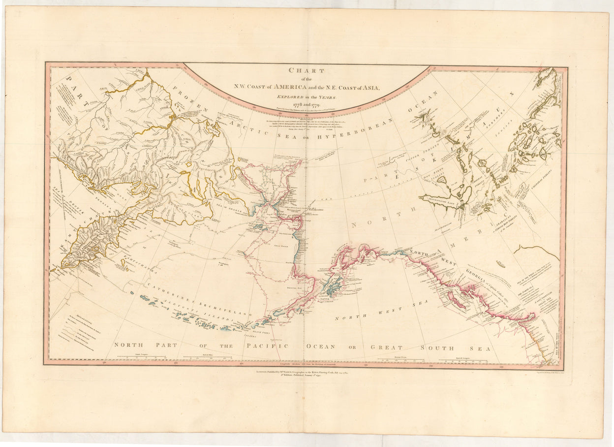 Chart of the N.W. Coast of America and the N.E. Coast of Asia, explored in the years 1778 and 1779. ...