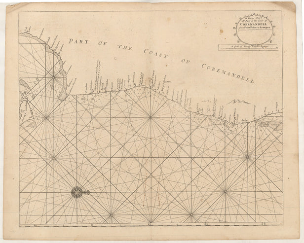 A Large Chart of Part of the Coast of India from Point Pedro to Armegon ...