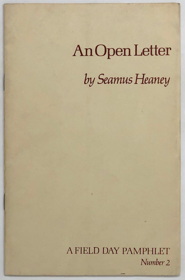 An Open Letter.
