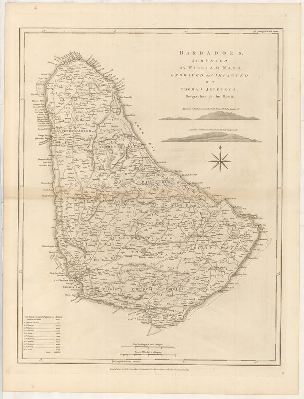 Barbadoes, surveyed by William Mayo, engraved and improved ...
