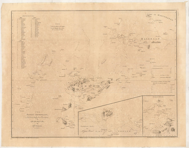 The Sooloo Archipelago, laid down chiefly from Observations in 1761, 1762, 1763, & 1764 ...
