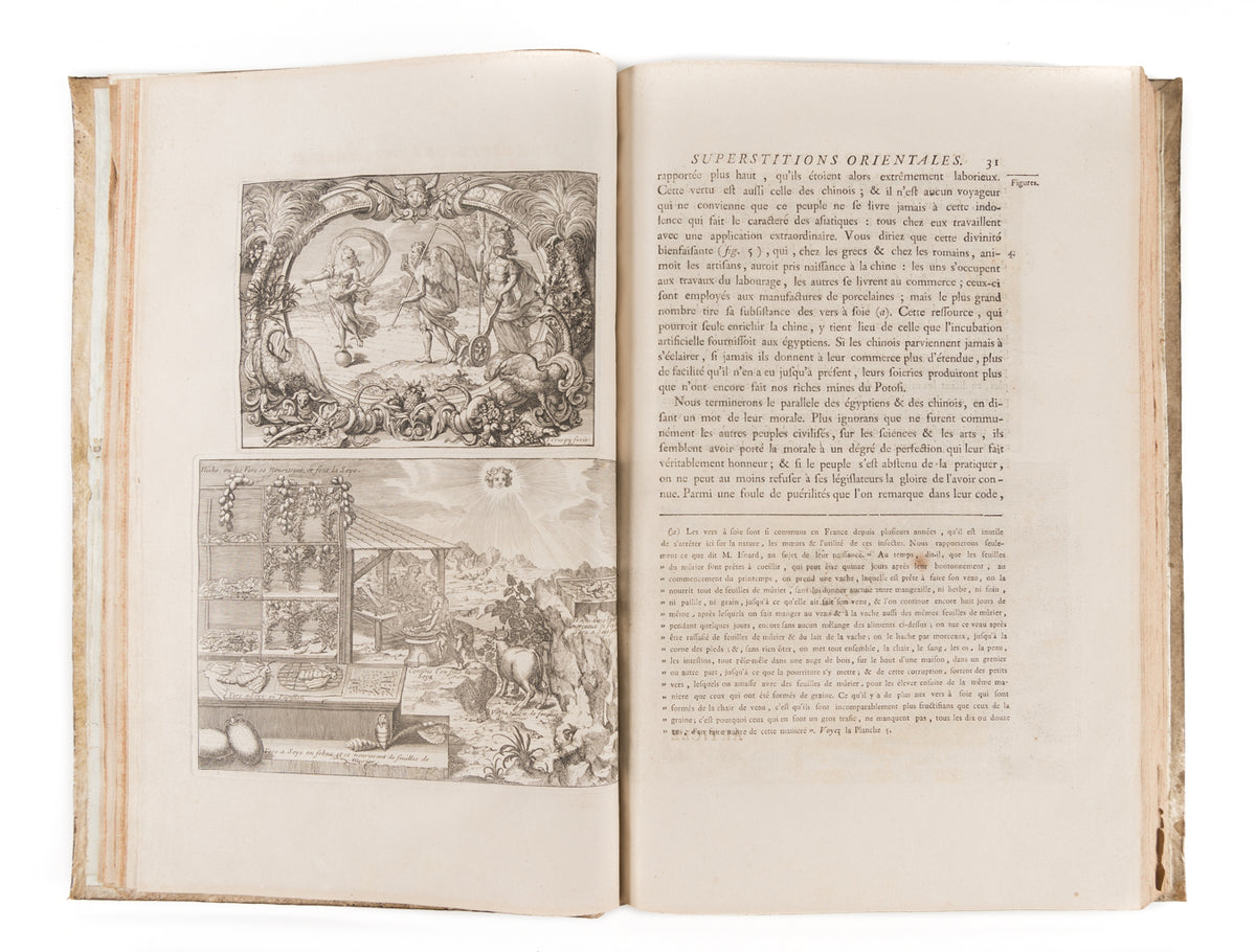 Superstitions orientales, ou tableau des erreurs et des superstitions des principaux peuples de l'orient, de leurs moeurs, de leurs usages et de leur législation. Par un Société de gens de lettres [ J.C. Poncelin de la Roche-Tilhac]