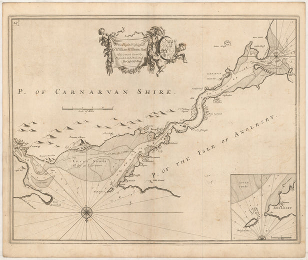 [Untitled Chart of the Menai Strait]