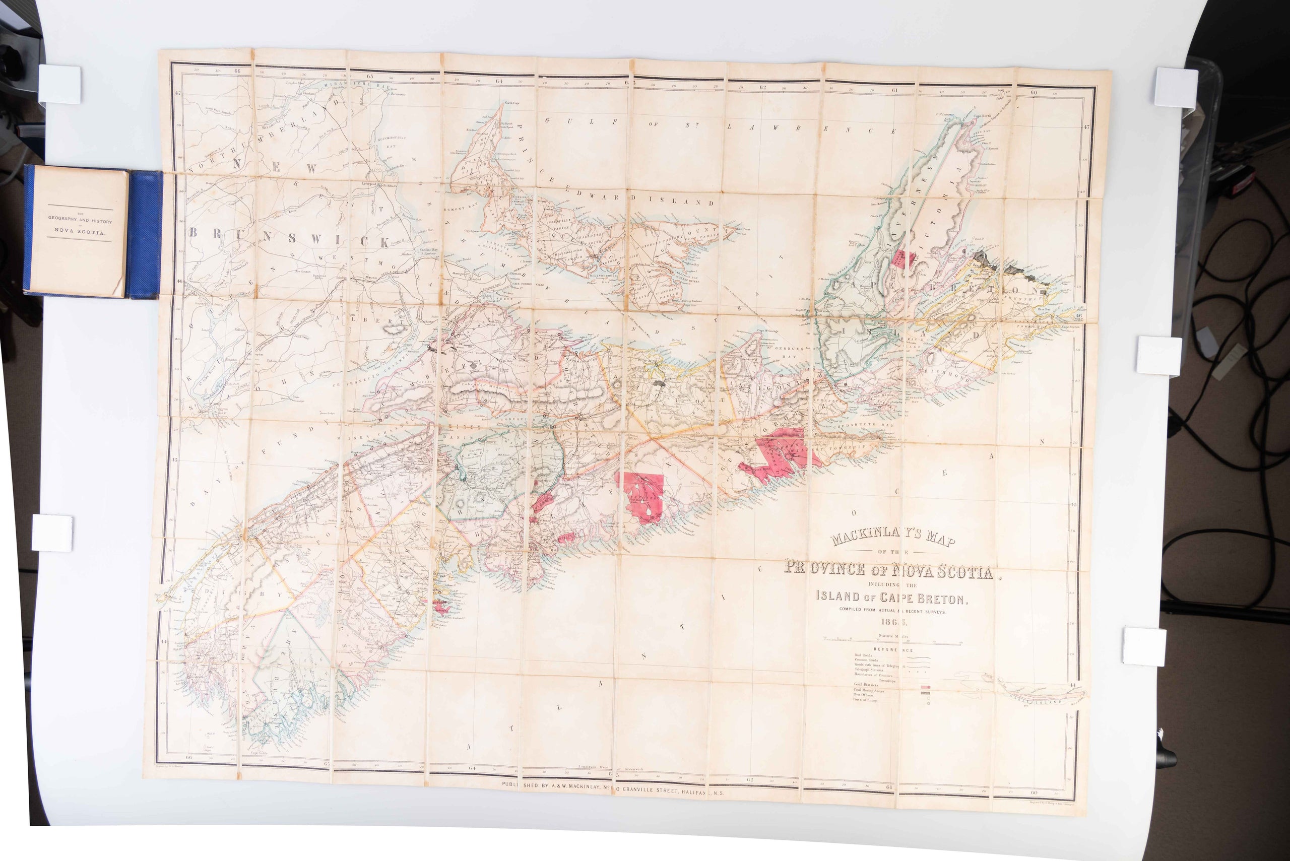 The Geography and History of Nova Scotia, with a General Outline of Geography, and a Sketch of the British Possessions in North America. [with:] MacKinlay's Map of the Province of Nova Scotia, Including the Island of Cape Breton. Compiled from Actual & Re