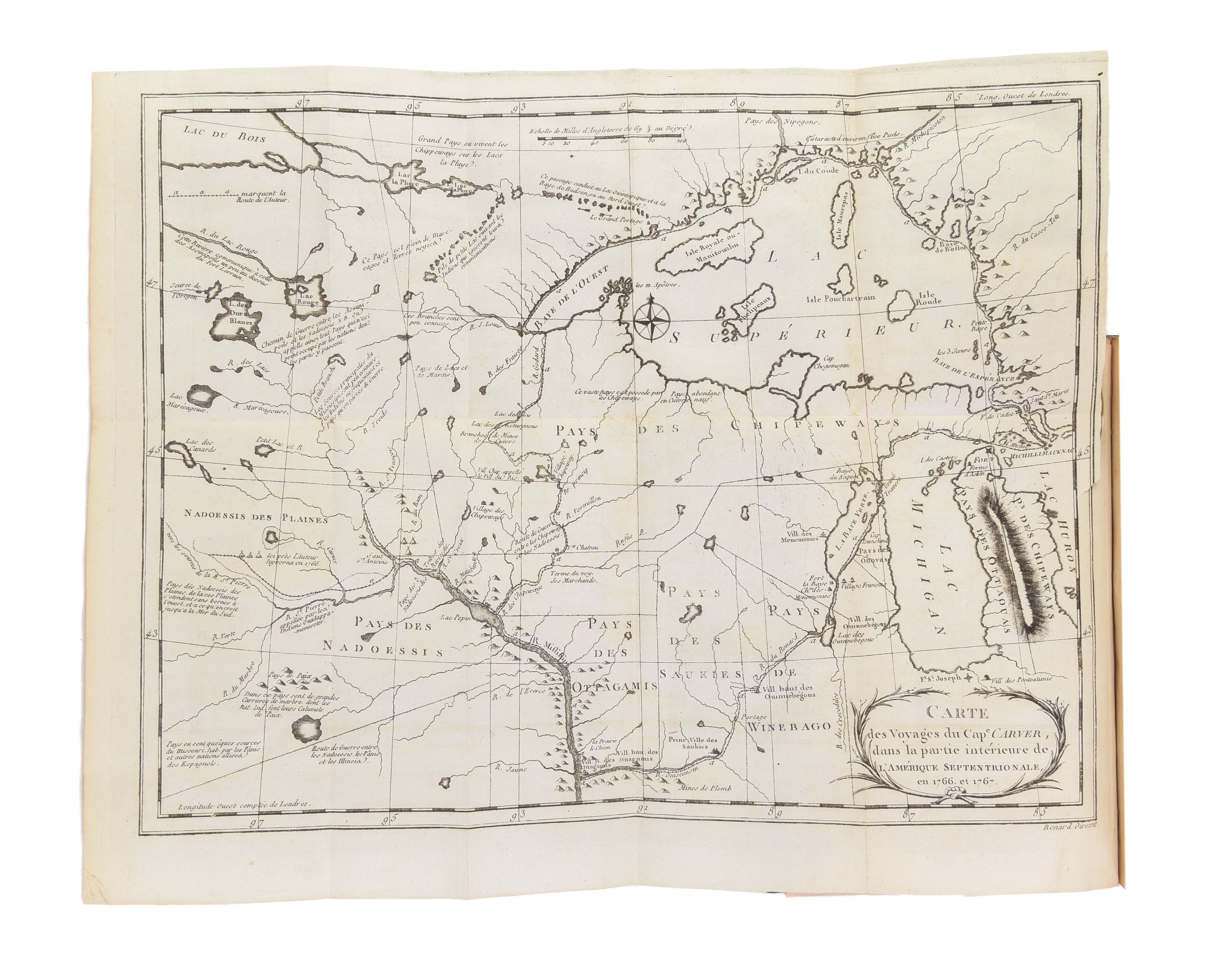 Voyage dans les parties intérieures de l'Amérique Septentrionale, pendant les années 1766, 1767 & 1768.