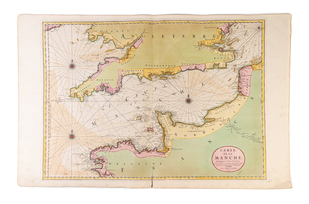 Carte de la Manche faite par ordre du Roy pour le service de ses Armées de Mer. ...