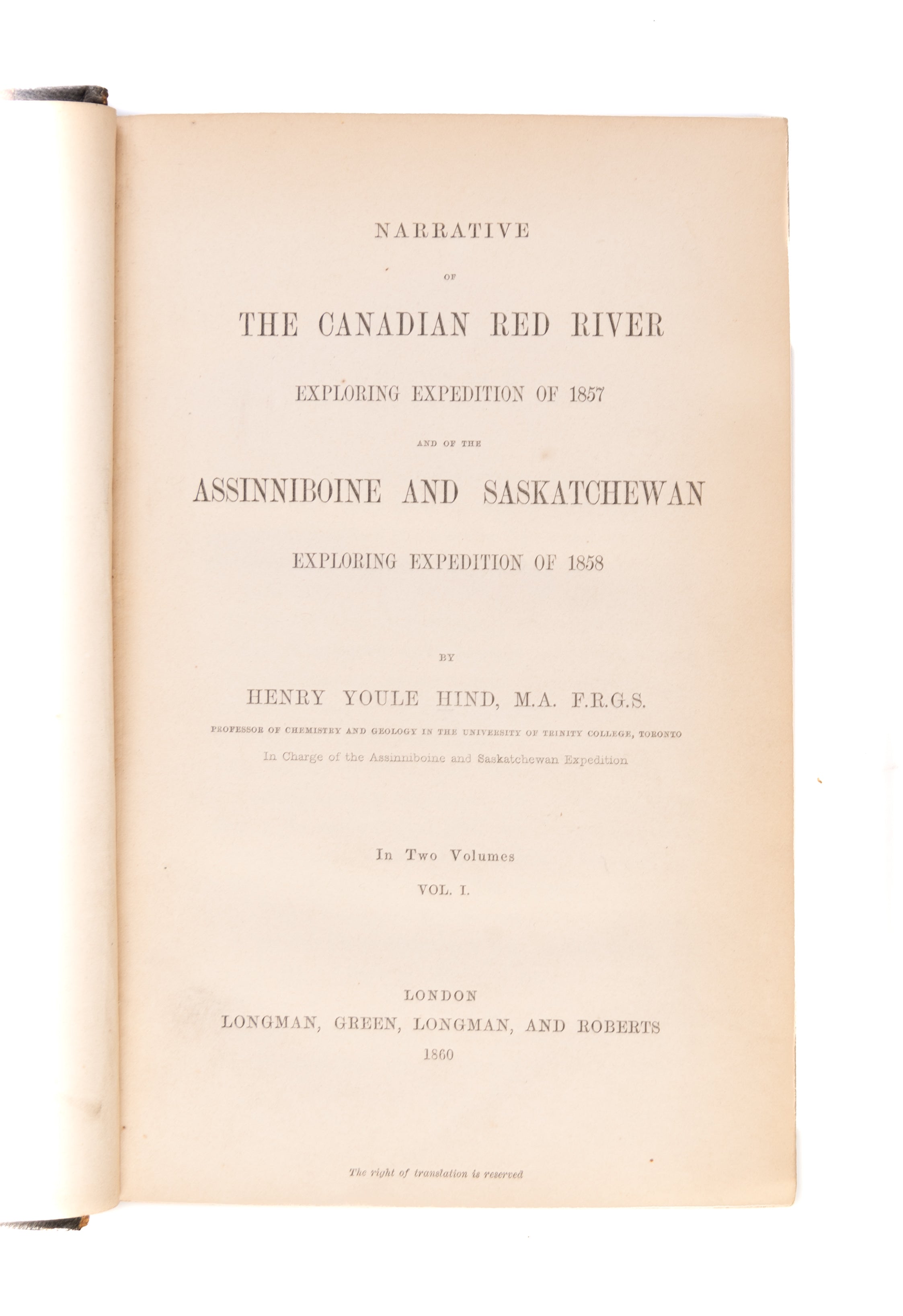 Narrative of the Canadian Red River Exploring Expedition of 1857