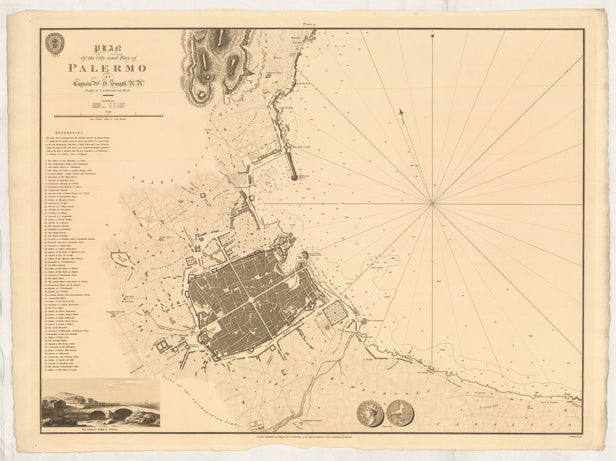 Plan of the City and Bay of Syracuse, ...