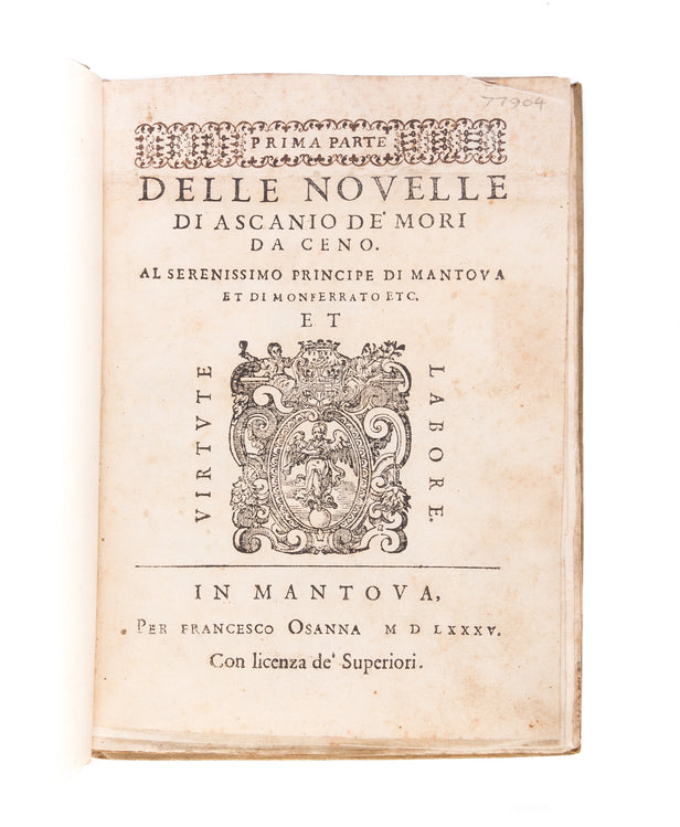 Prima parte delle novelle di Ascanio de' Mori da Ceno.