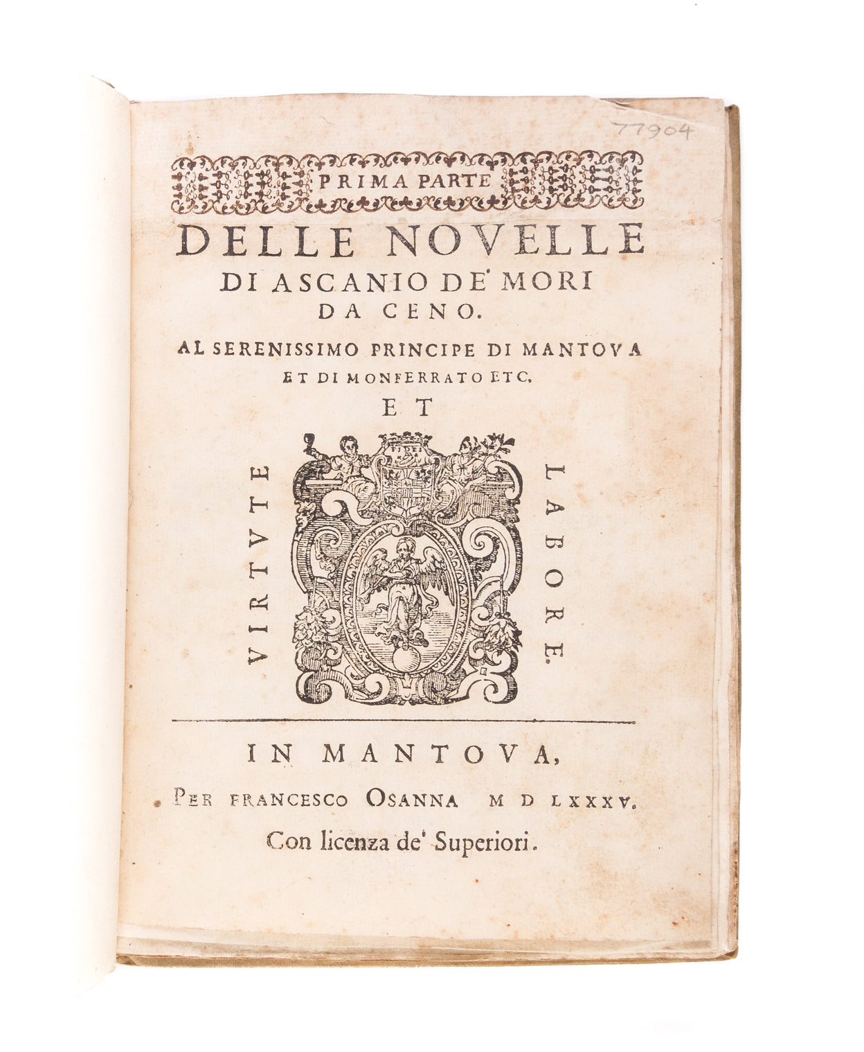 Prima parte delle novelle di Ascanio de' Mori da Ceno.