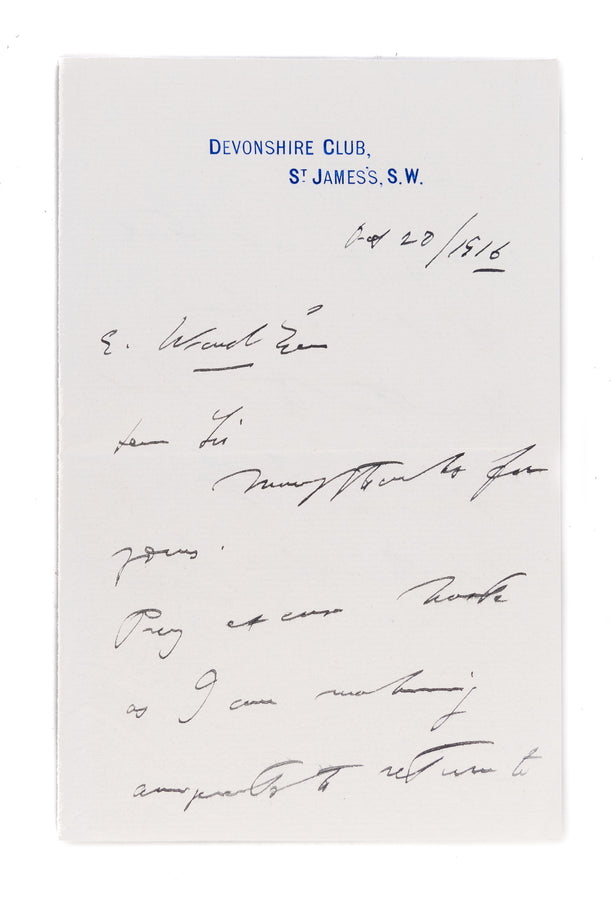 Autograph Letter Signed (