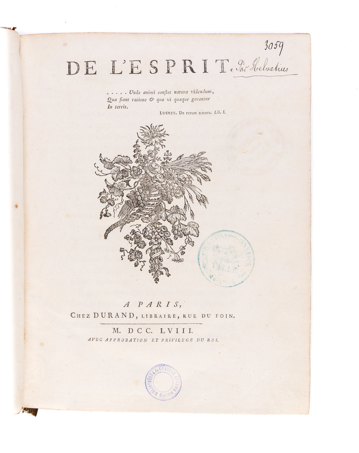 De l'Esprit.