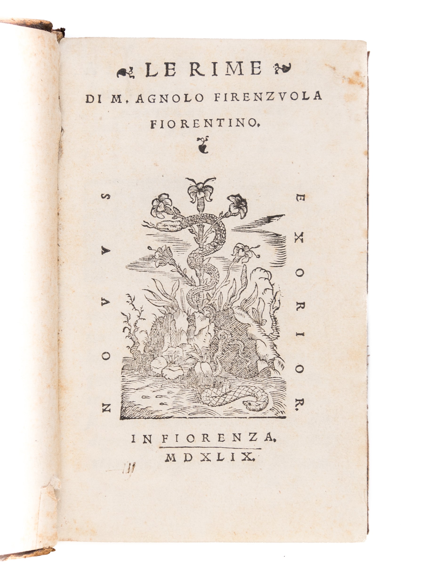 Le Rime di M. Agnolo Firenzuola Fiorentino.