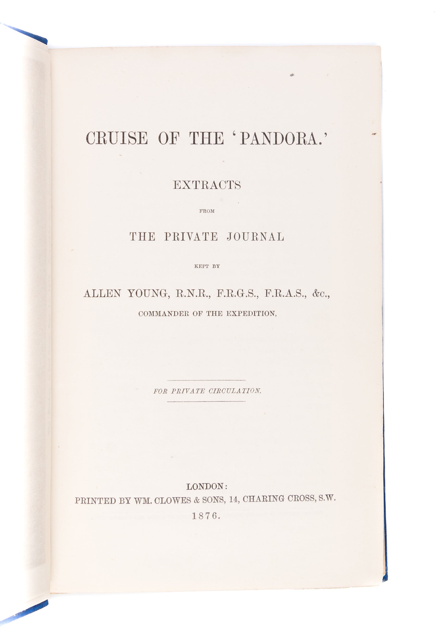Cruise of the Pandora.