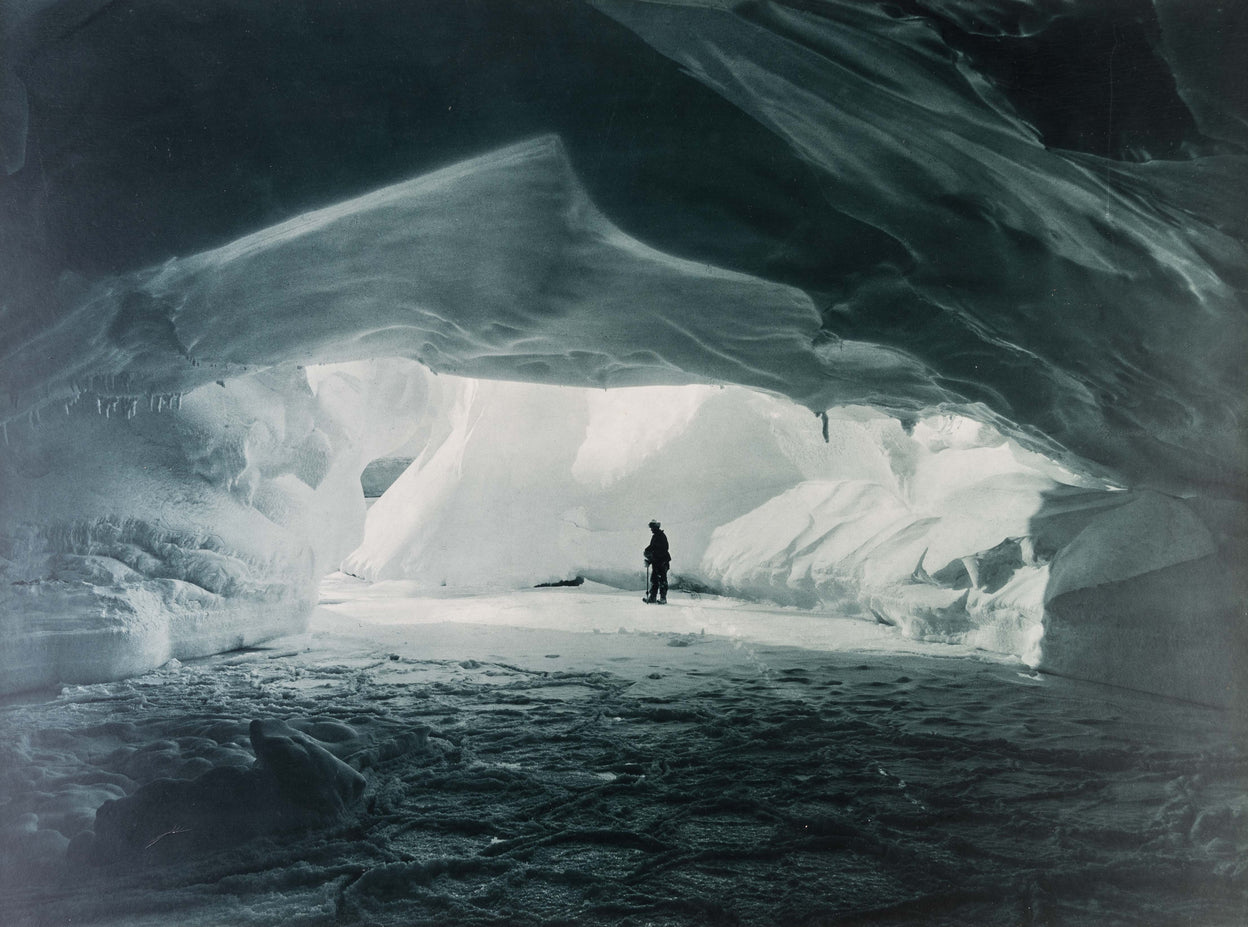 A Cavern beneath the Coastal Ice Cliffs.