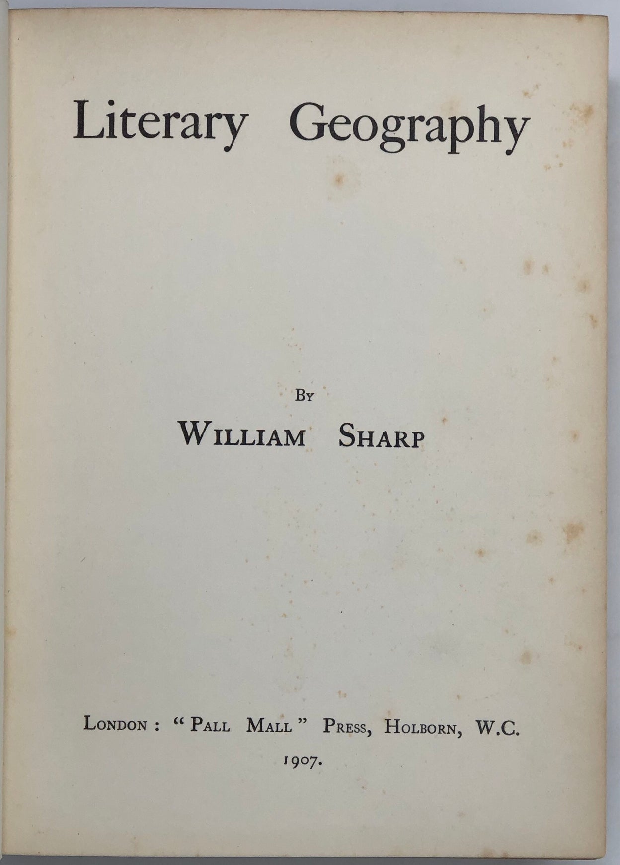 Literary Geography.