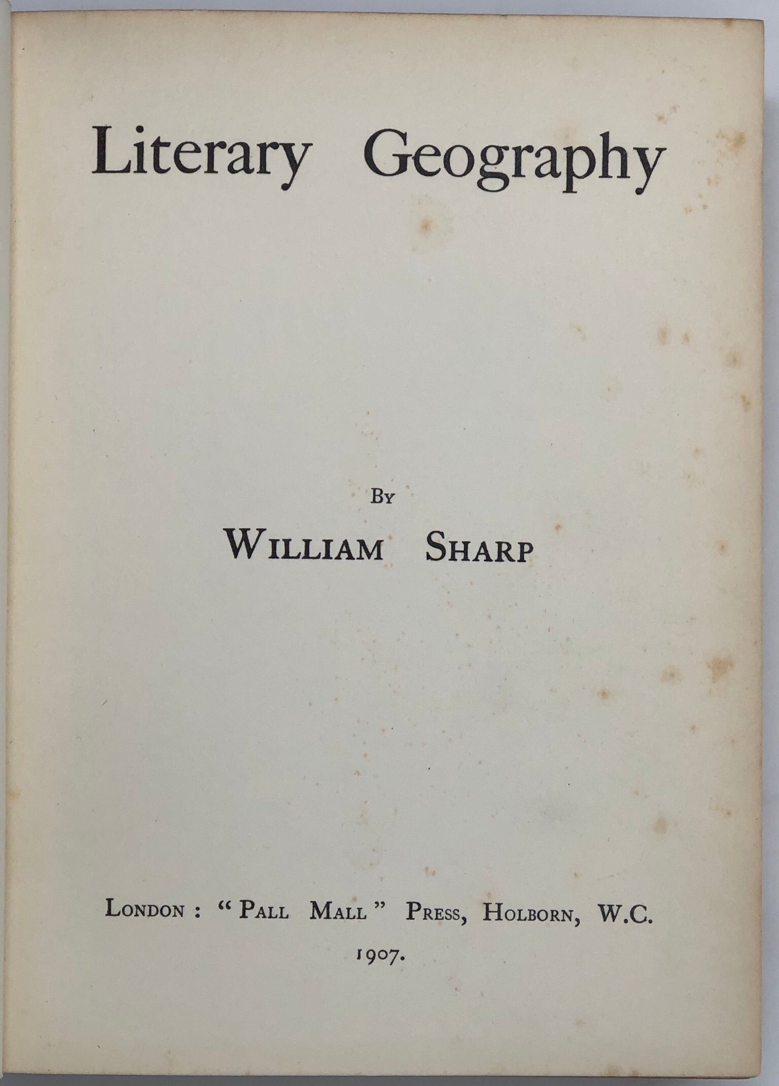 Literary Geography.