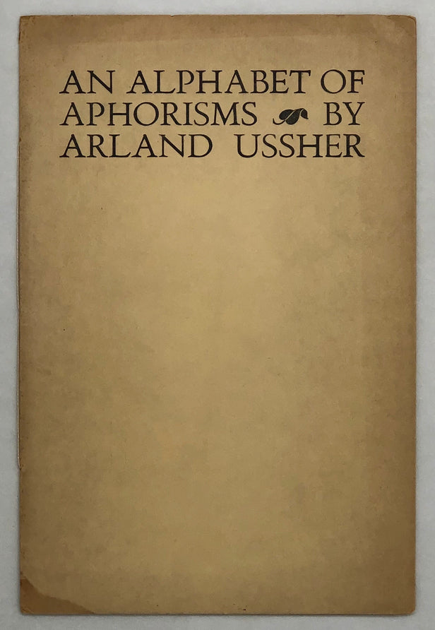An Alphabet of Aphorisms. Cuts by Michael Morrow.