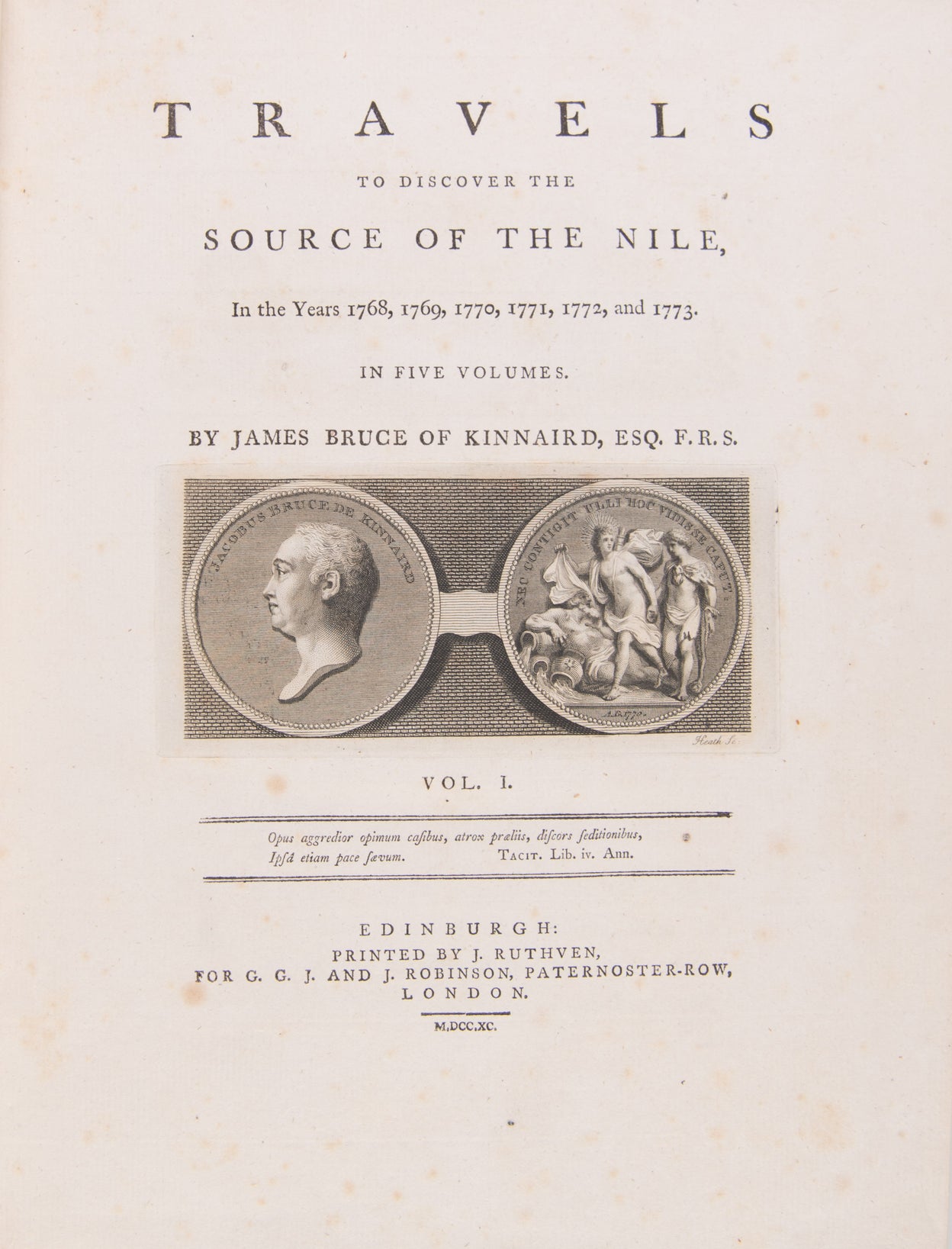 Travels to Discover the Source of the Nile in the Years 1768, 1769, 1770, 1771, 1772, and 1773.