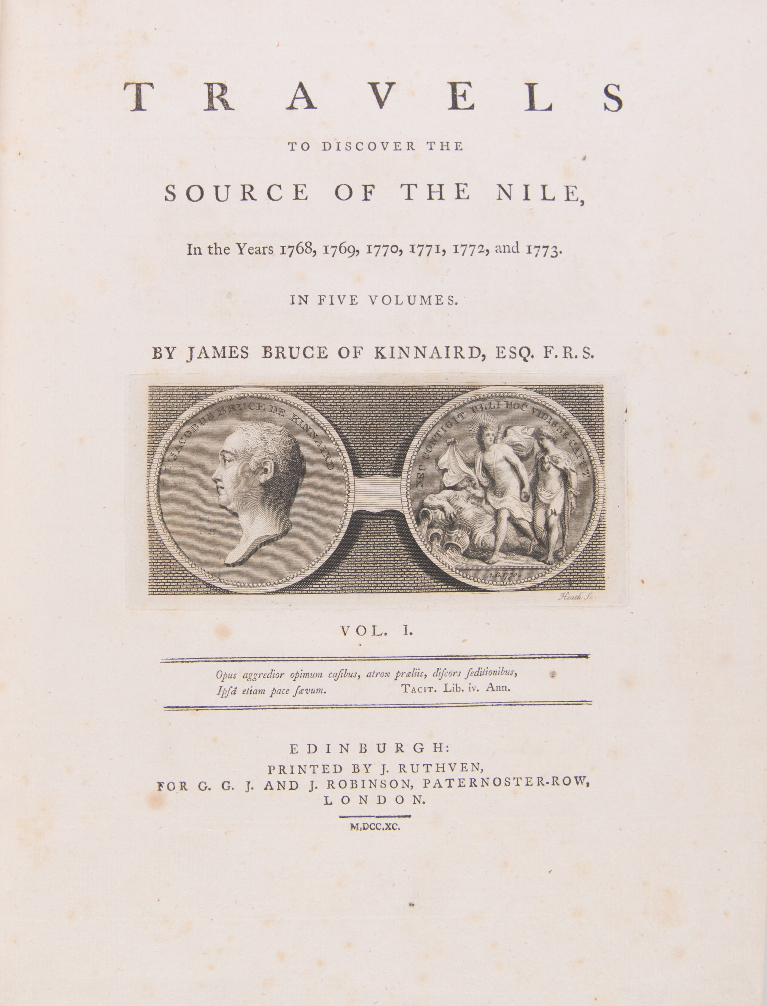 Travels to Discover the Source of the Nile in the Years 1768, 1769, 1770, 1771, 1772, and 1773.