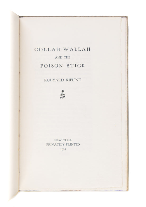 Collah-Wallah and the Poison Stock.