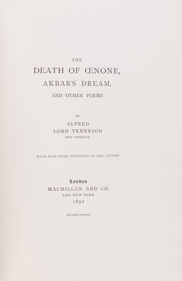 The Death of Oenone.