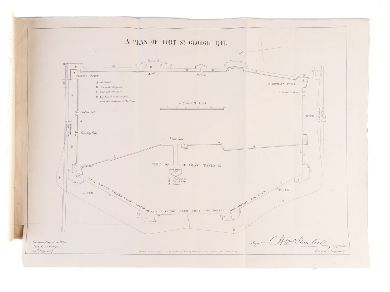 A memorandum of the early history of Fort St. George.