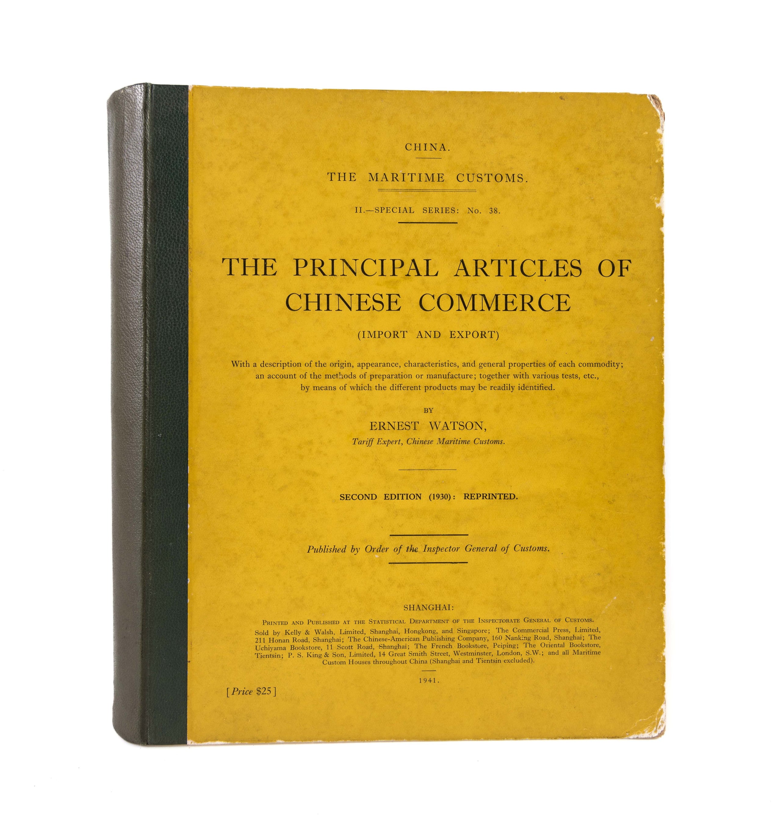 The Principal Articles of Chinese Commerce (Import and Export).