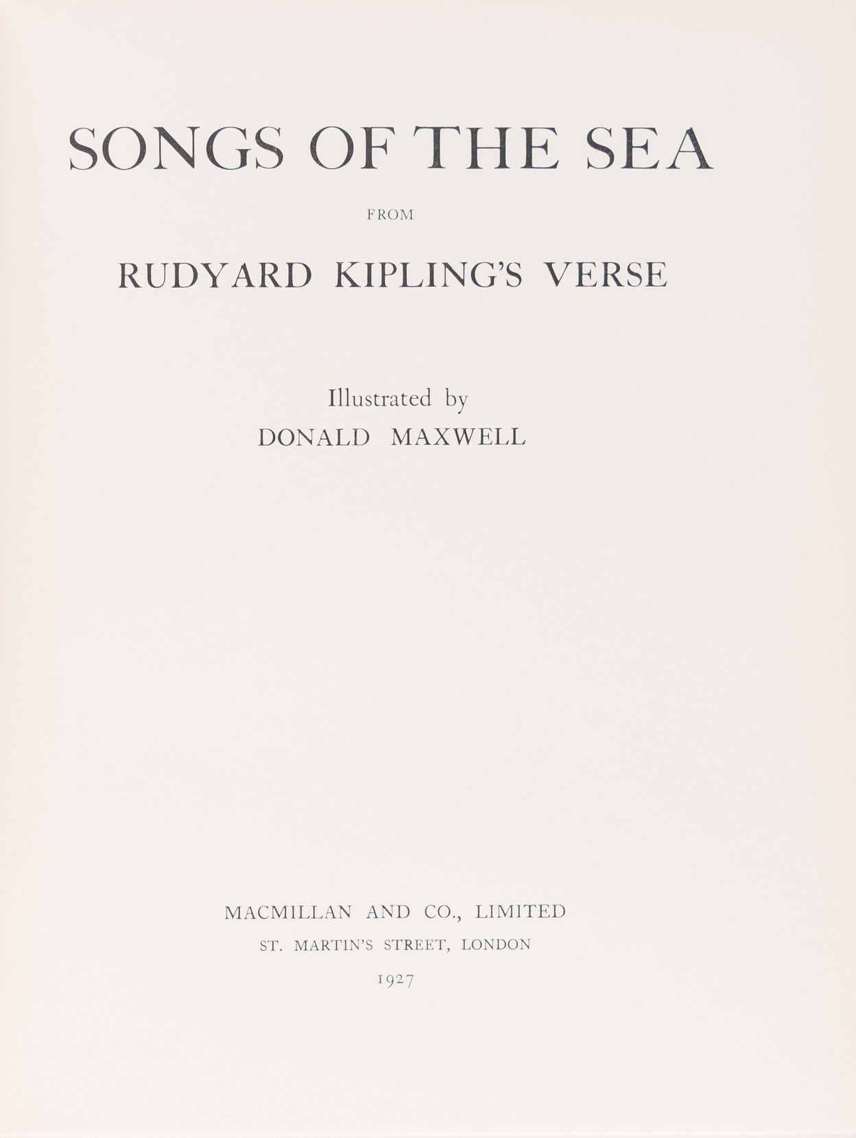 Songs of the Sea.