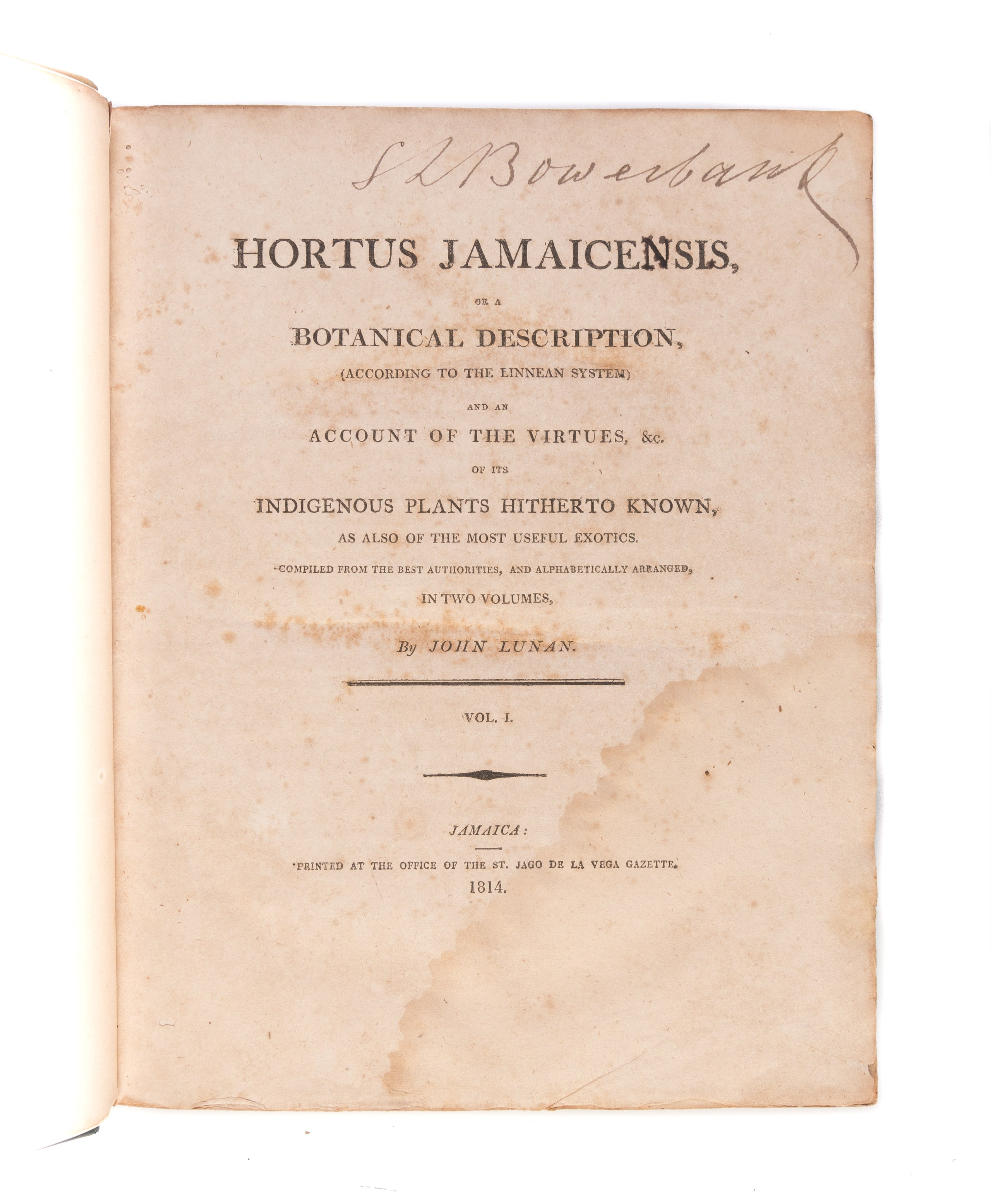 Hortus Jamaicensus,