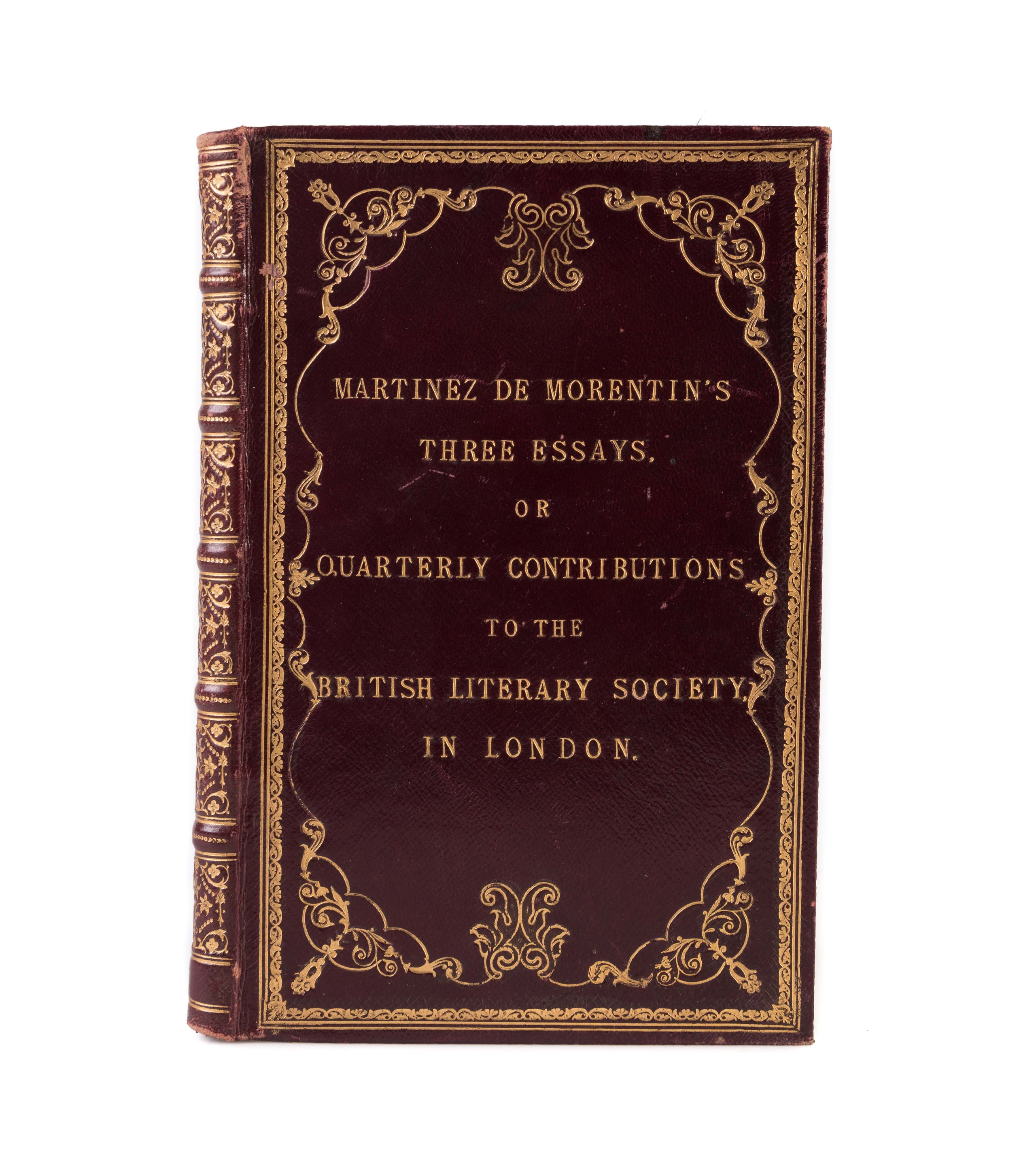 A sketch of the comparative beauties of the French and Spanish languages... Preceded by introductory remarks by Alfred Elwes, Esq.37, [3(blank)]p., family coat of arms on title-page, London: Trübner & Co., 1859.
Bound with:
IBID. A sketch of the comparati