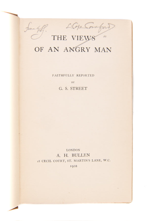 The Views of an Angry Man.