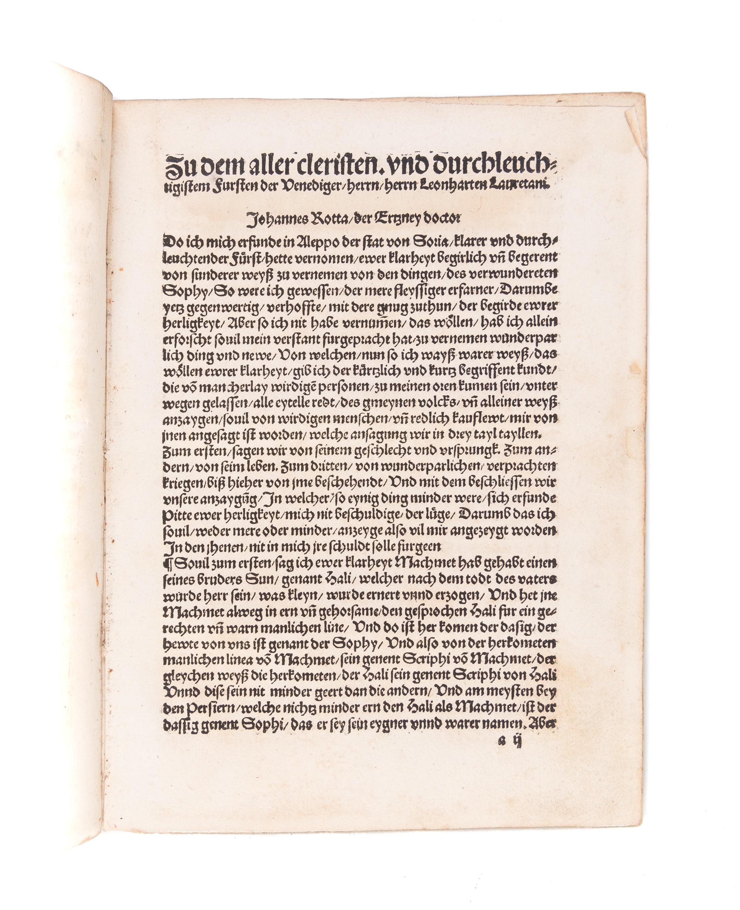 Das Leben Unnd Gewonheyt, und Gestalt des Sophi Kunigss der Persien, unnd der Medier. Und von vill Andern Kungreichen. Und landt. Mit den Aller Grossisten Krige. Welche er than hat. Wider den grossen Turcken. Under anderer kung. Und Herrn. Und von der Bes
