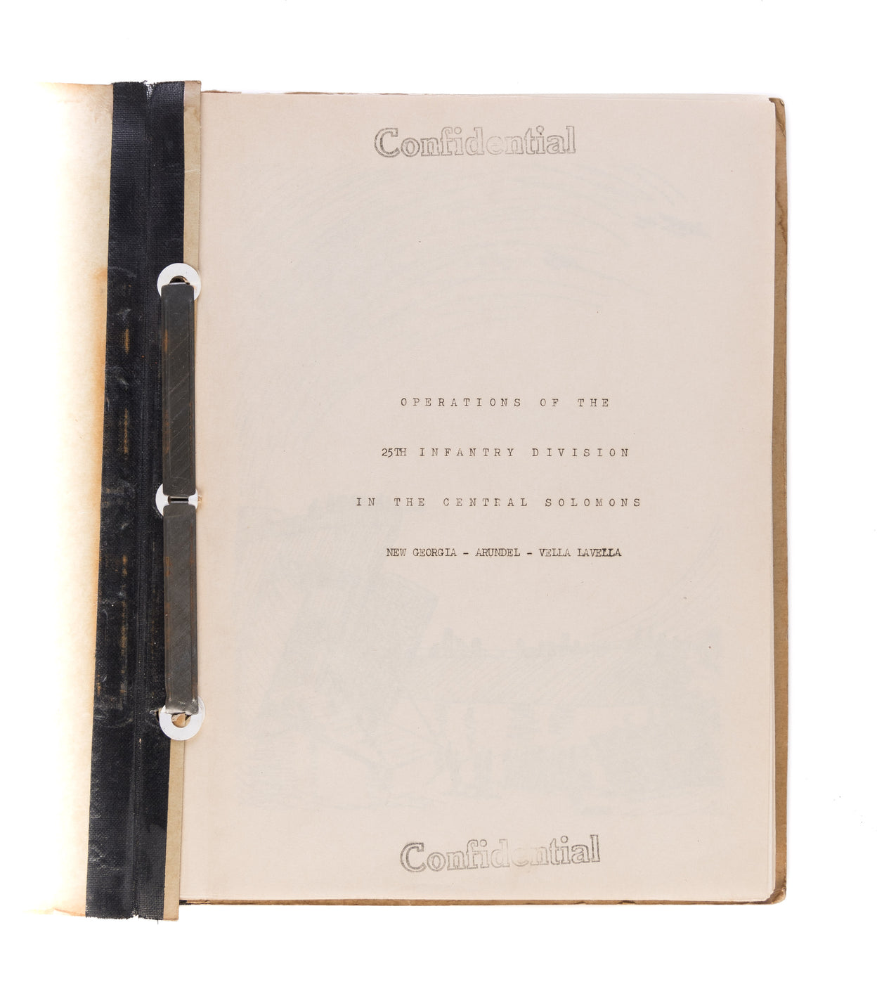 Operations of the 25th Infantry in the Central Solomons: New Georgia - Arundel - Vella Lavella.