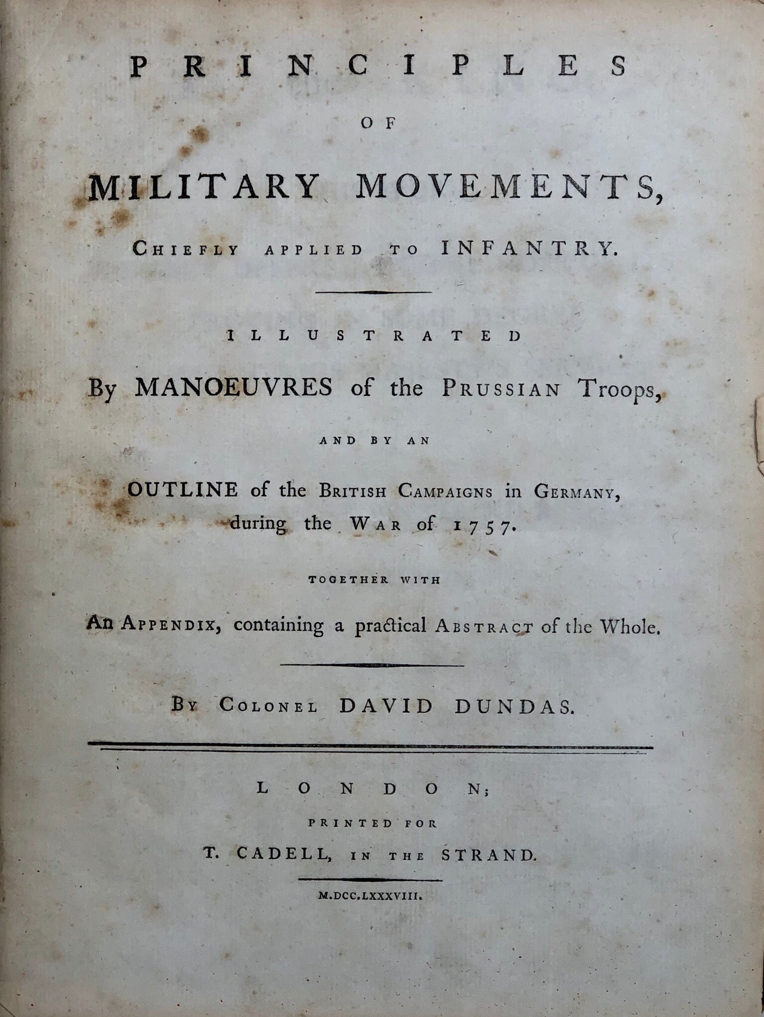 Principles of Military Movements,