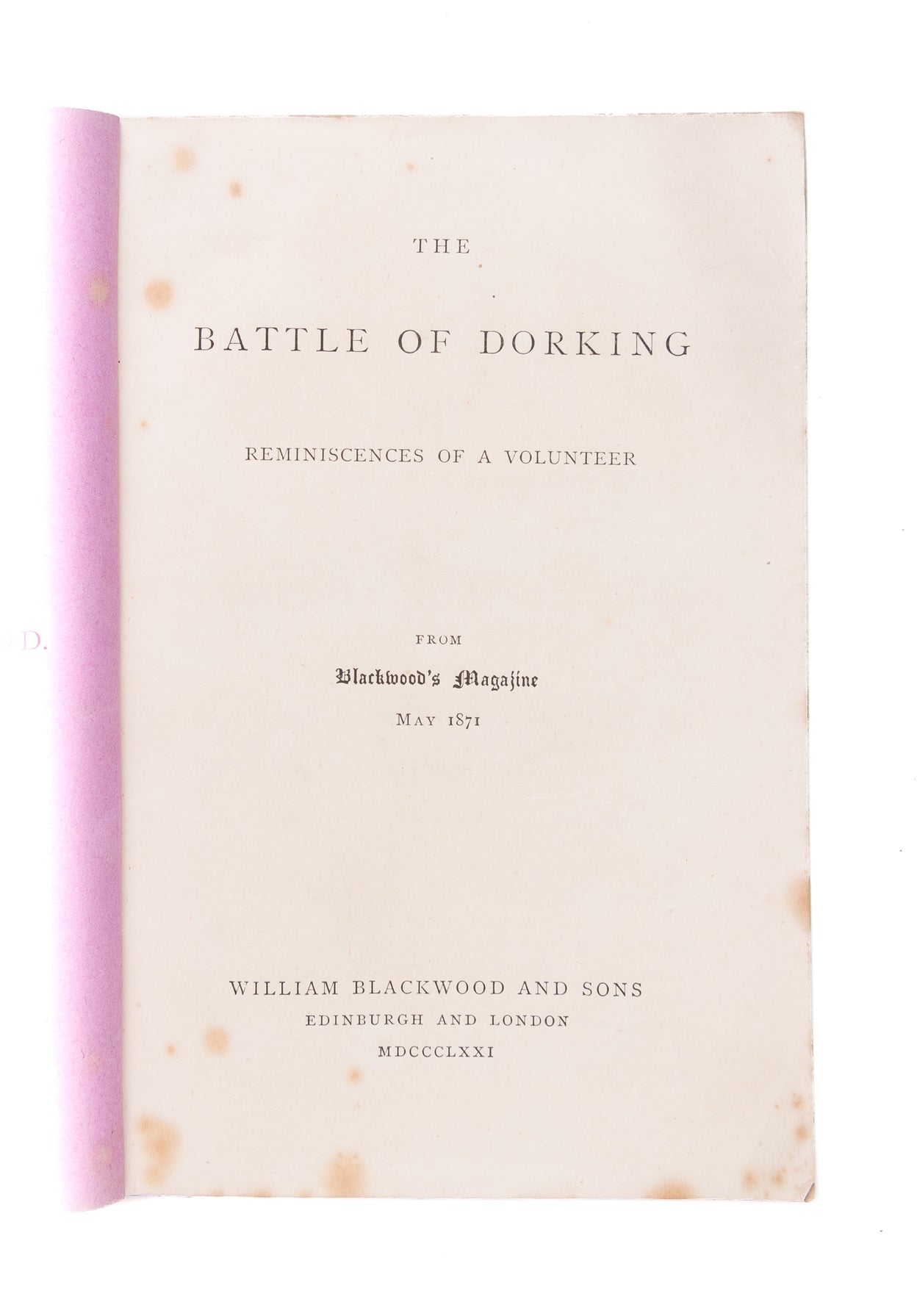 The Battle of Dorking