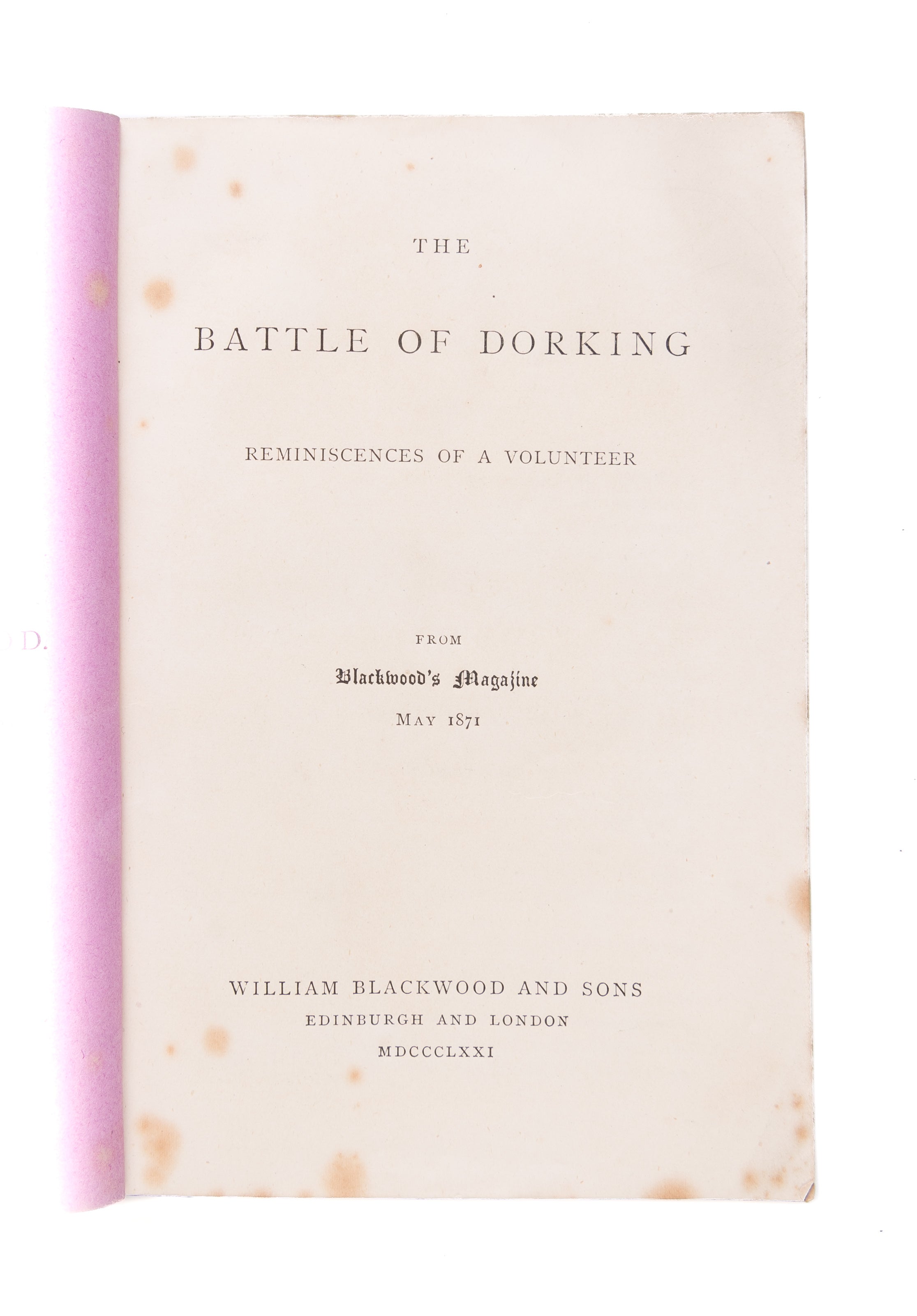 The Battle of Dorking