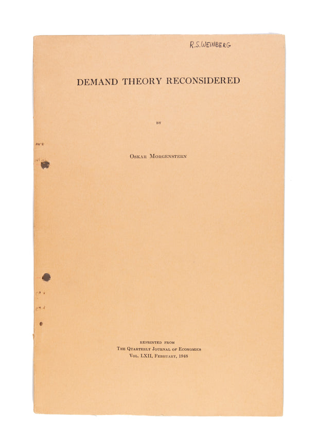 Demand Theory Reconsidered.