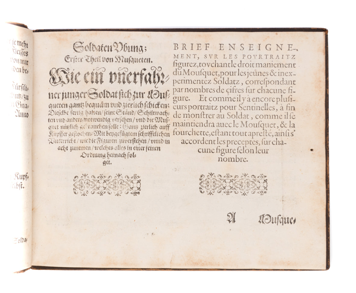 Künstliche Waffenhandlung der Musqueten und Piquen oder Langen Spiessen...Maniement des Mousquets & Piques. 
Nuremberg: Peter Isselburg (Simon Halbmayer), 1620.