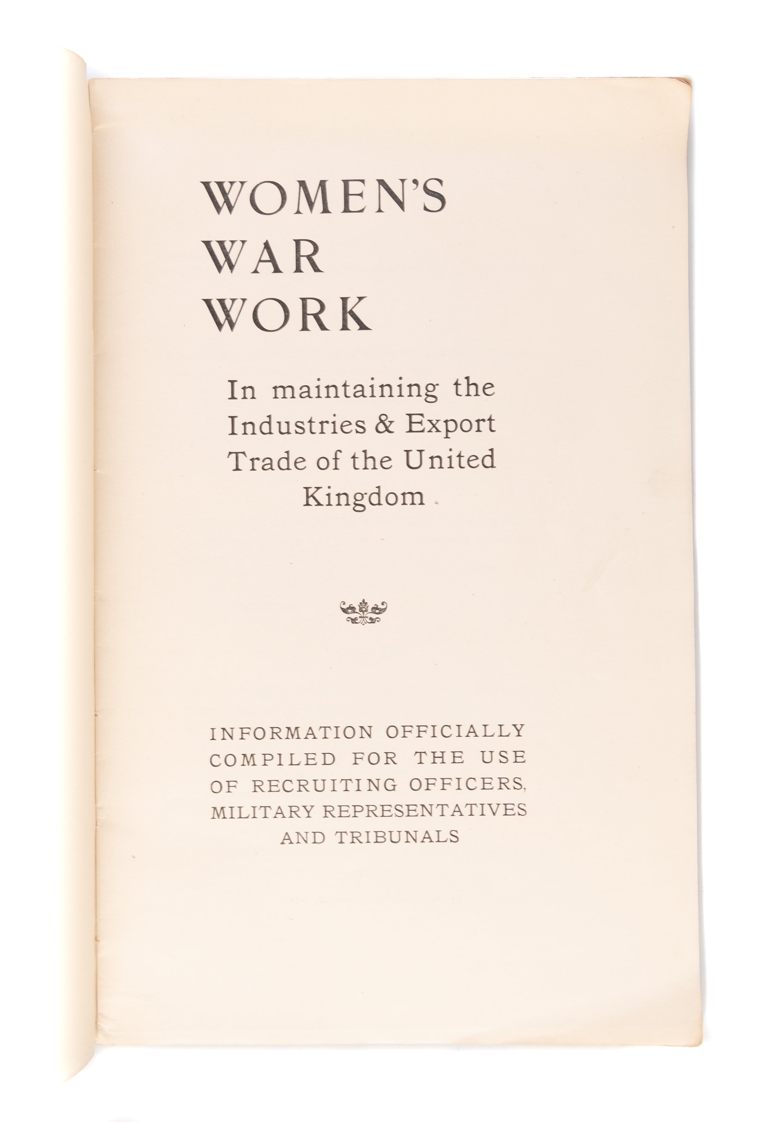 Women's War Work.