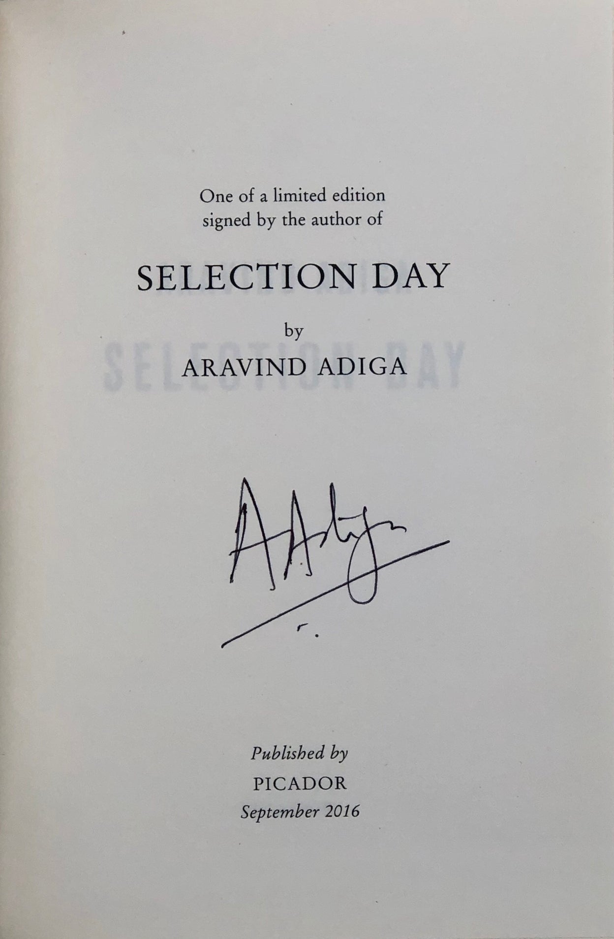 Selection Day.