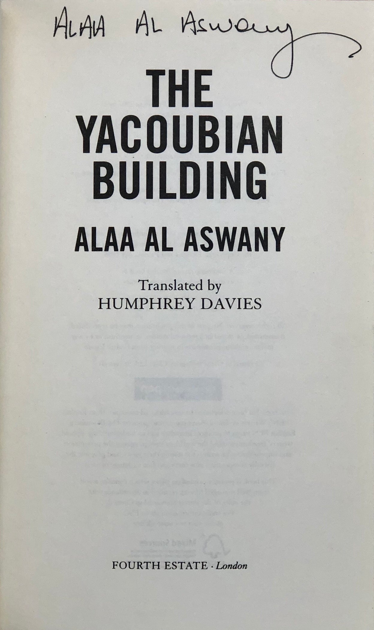 The Yacoubian Building.