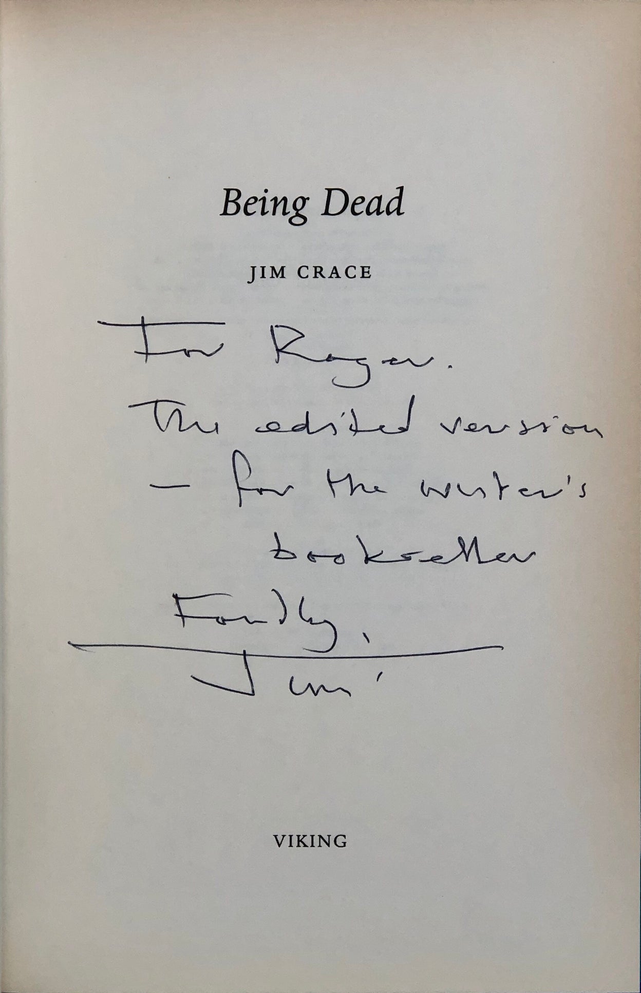 Being Dead.