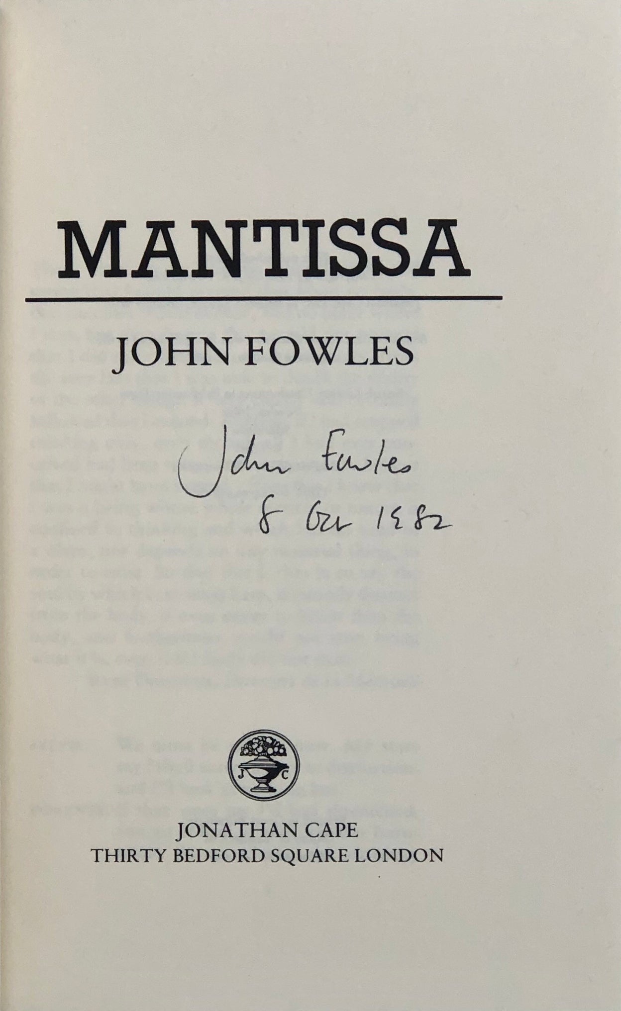 Mantissa.